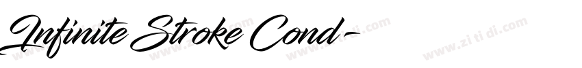Infinite Stroke Cond字体转换